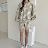 ダイダイ柄カットソーセットアップ