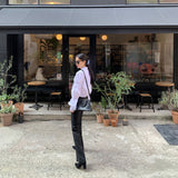 パフスリーブホワイトシャツ