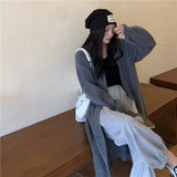 シンプルロングカーディガン/コート