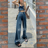 デニムベストビスチェ&ハイウエストブルーデニム