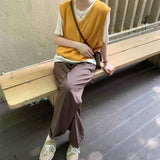 【7色展開】シンプルVネックベスト