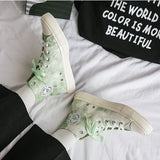 ハイカットマーブルスニーカー