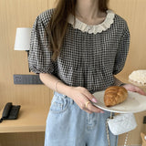 シンプルギンガムチェックシャツ