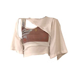 アシメデザイン半袖Tシャツ