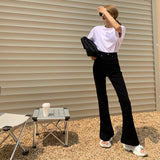 ハイウエストフレアデニム