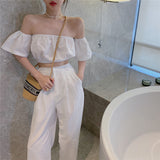 オフショルダートップスセット