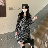 フリル小花柄ワンピース