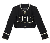 バイカラーショートジャケットセットアップ