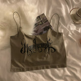 カップ付きロゴキャミソール