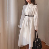 アシメティアードワンピース(ベルト付き)