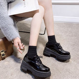 厚底レトロローファー