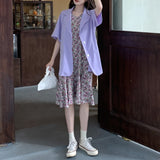 【7色展開】半袖シングルジャケット