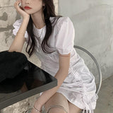 パフスリーブタイトワンピース