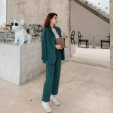 オーバージャケット&ハイウェストパンツ