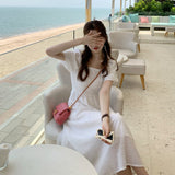 パフスリーブフラワーワンピース