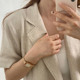 麻ライク半袖ジャケットセットアップ