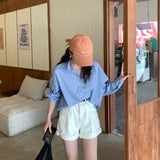 シンプルオーバーシャツ