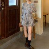 小花柄ミニワンピース