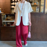 【7色展開】半袖シングルジャケット