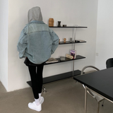 フード付きデニムジャケット