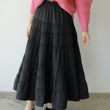 ティアードロングスカート