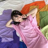 【11色展開】オーバーシンプルロングトップス