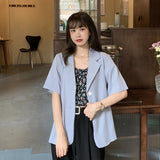 【7色展開】半袖シングルジャケット