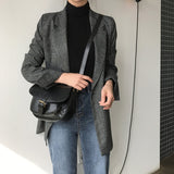 グレンチェックテーラードジャケット