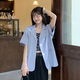 【7色展開】半袖シングルジャケット