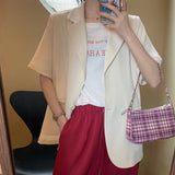 【7色展開】半袖シングルジャケット