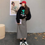 モノトーンチェックスカート