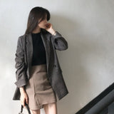 グレンチェックテーラードジャケット