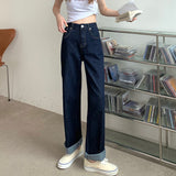 ストレートデニムパンツ