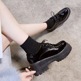 厚底レトロローファー