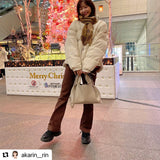 チョコレートハイウエストフレアデニム