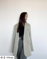 ポケットデザインオーバージャケット