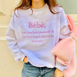 刺繍ロゴスウェット