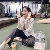 フロントスリットストレッチパンツ