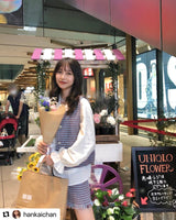 チェックベスト&フリンジスカート&ブラウスセットアップ