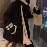 スタンドカラーモノトーンボアフライトジャケット