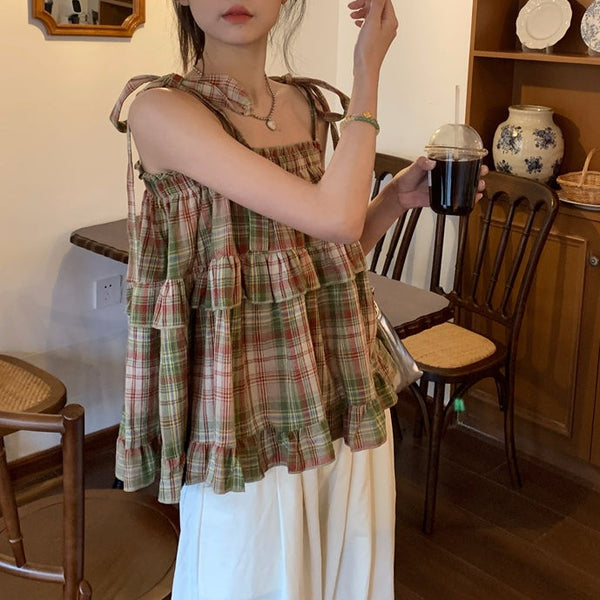 REAL MA＊RS ★キラキラビジュー付き　ホルダーネックリボンキャミ REAL MA＊RS ☆キラキラビジュー付き ホルダーネックリボン