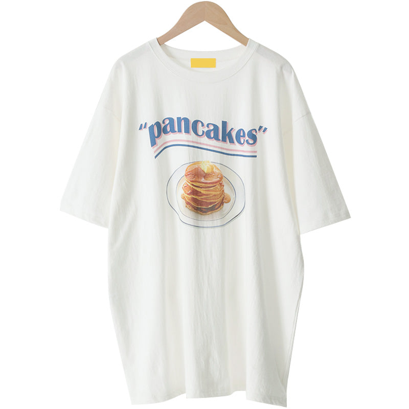 パンケーキプリントTシャツ