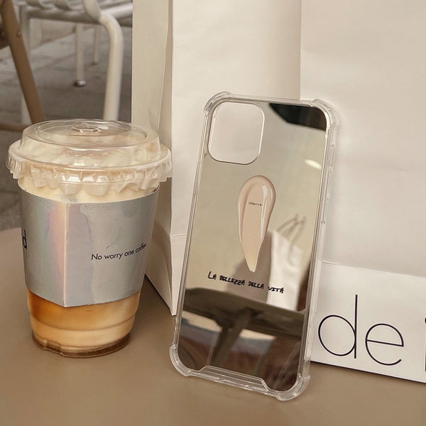 クリームインミラーiPhoneケース
