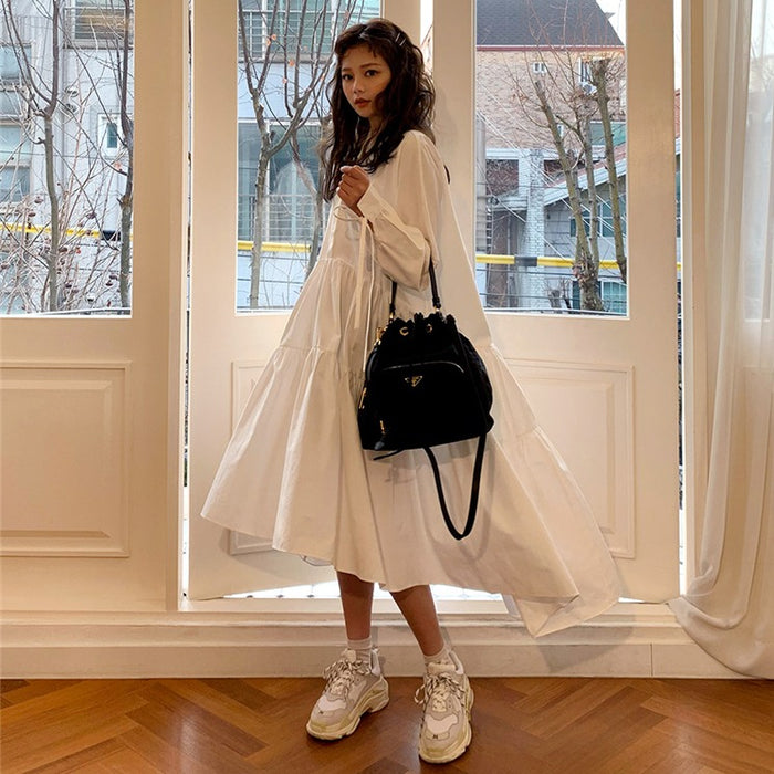 アシメティアードワンピース（ベルト付き） – ByU