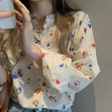 レトロフラワーシャツ/羽織り