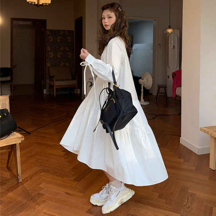 【 最終値下げ 】アシメプリーツティアードワンピース ウエストベルト付き 最終値下げ 】アシメプリーツティアードワンピース ウエストベルト付き