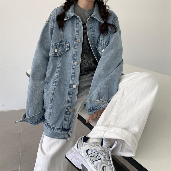 ゆゆゅです！新品　ELENCARE DUE デニムジャケット　オーバーサイ オーバーサイズデニムシャツジャケット＜大きいサイズ有＞ 通販