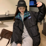 裏地チェックパフジャケット